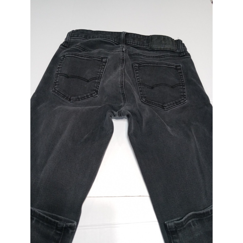 American Eagle Next Level Flex Jeans Mens 29x32 Black Slim Stretch Denim Dark Wa - Picture 3 of 13